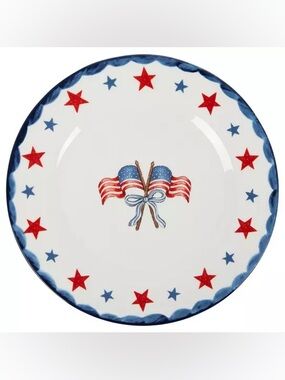 Stars & American Flags Dinner Plate